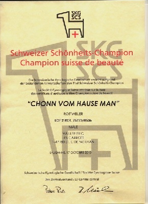 Vom hause man - CHAMPION SUISSE 